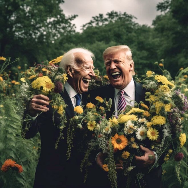 Biden and Trump: the best friends.