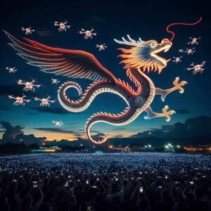 1,000+ Drones Form Flying Dragon at Chinese Festival