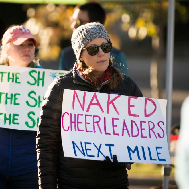 Funny marathon sign.