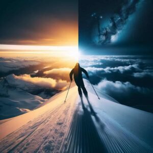 Real Skifi: Pushing the Boundaries of Skiing Cinematography with Creative Transitions