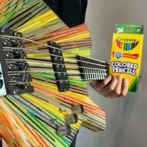 Making A Bass From 2000 Colored Pencils