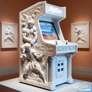 Marble Arcade Machine Redefines Gaming Opulence