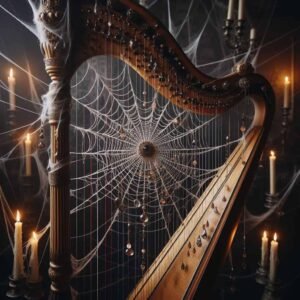 SpiderHarp: Weaving Music from Nature's Web