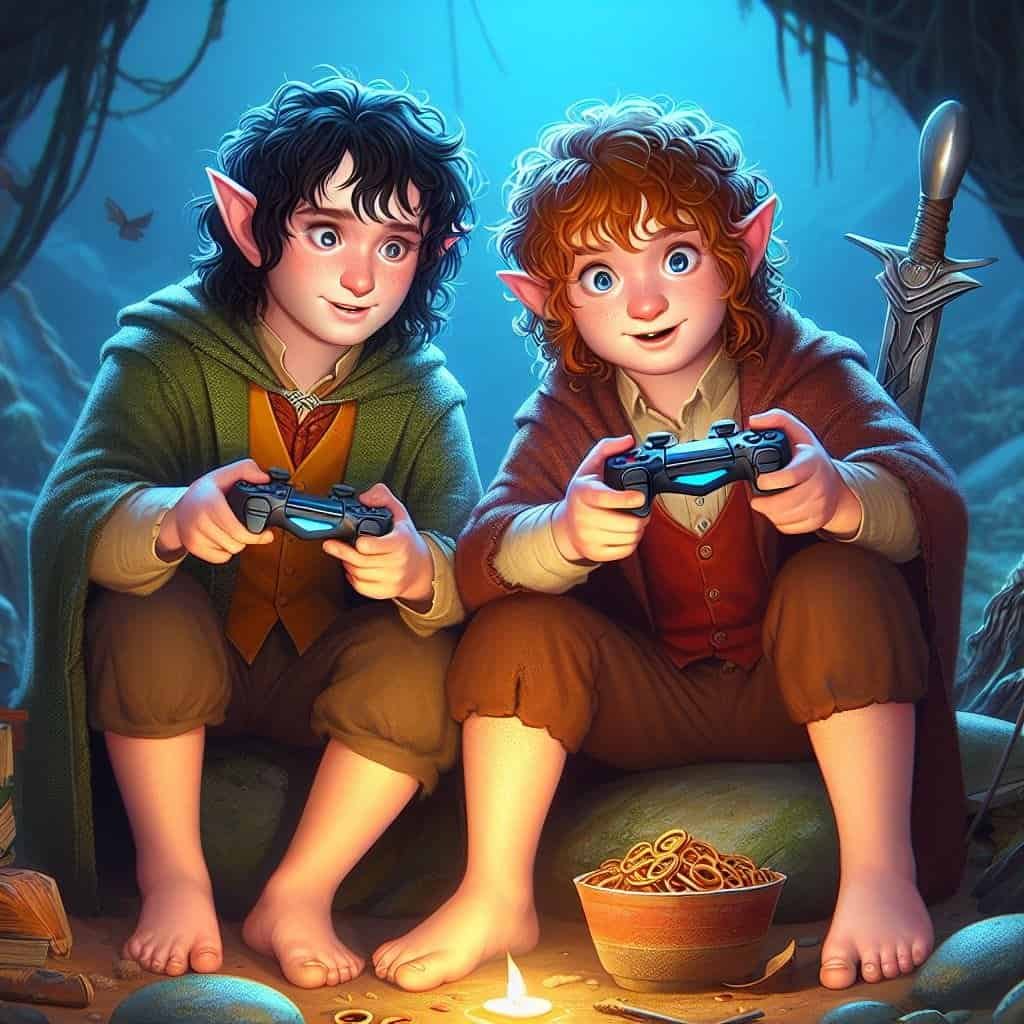 The Lord of the Rings Stars Frodo and Sam Play Baldur's Gate 3