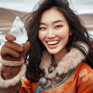 Mongolian Breakfast Adventure: Harvesting Ice for Traditional Hot Tea