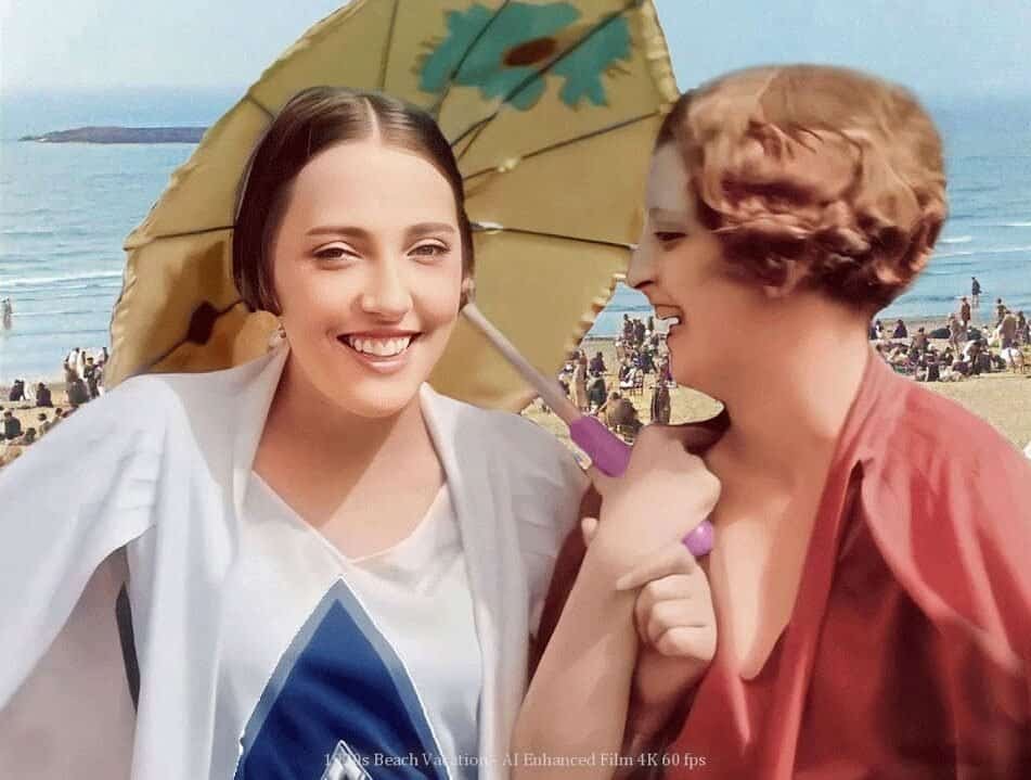 1920s Beach Vacation Brought to Life in Stunning Color and Sound