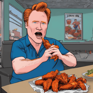 Conan O'Brien's Fiery Battle with Spicy Wings