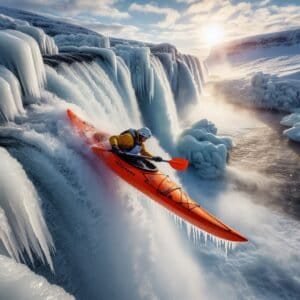 Kayaker's Insane Descent Down Arctic's Tallest Waterfall