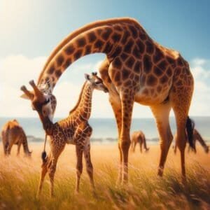 Magical Moment: Witnessing a Baby Giraffe's First Steps